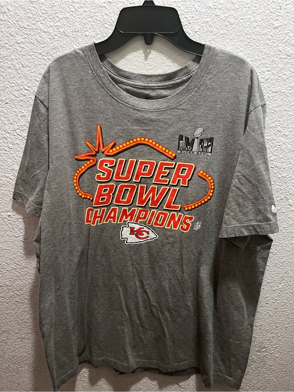 Nike Gray Super Bowl Champions Kansas City Chiefs T-Shirt